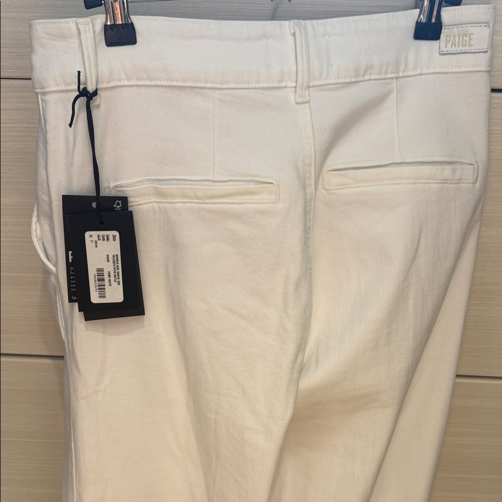PAIGE SASHA Off-White Stretch jeans trouser size 27 nwt - Picture 4 of 4